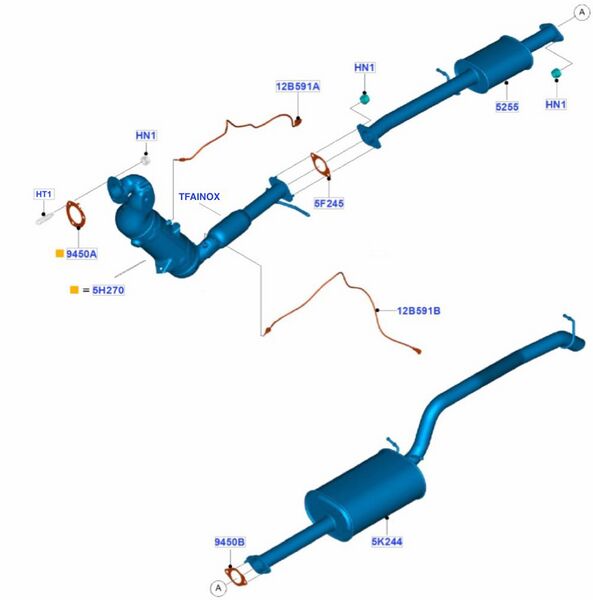 Archivo:Plano de sistema de escape - Ford Ranger.jpg
