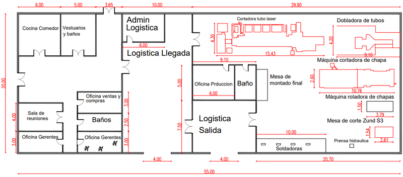 Archivo:Plano de planta - Sistema de escape.png